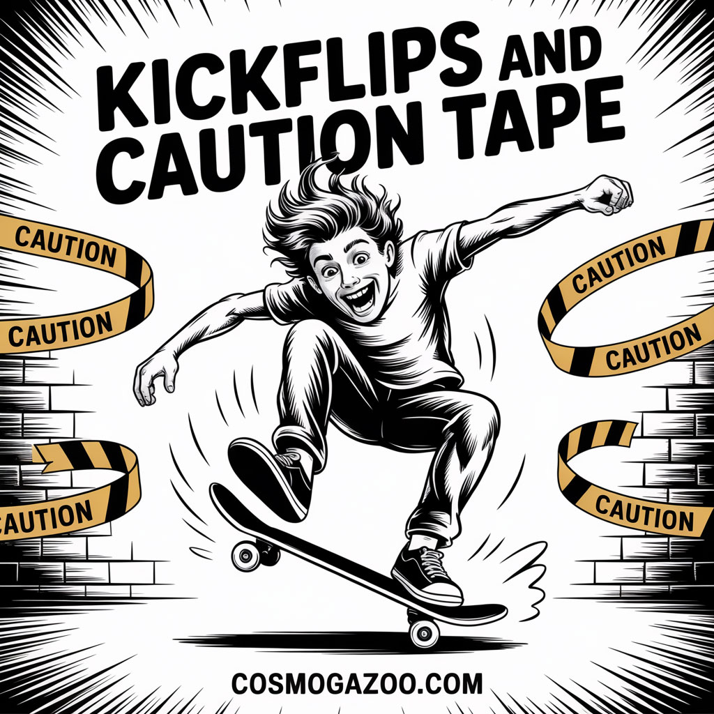Kickflips and Caution Tape