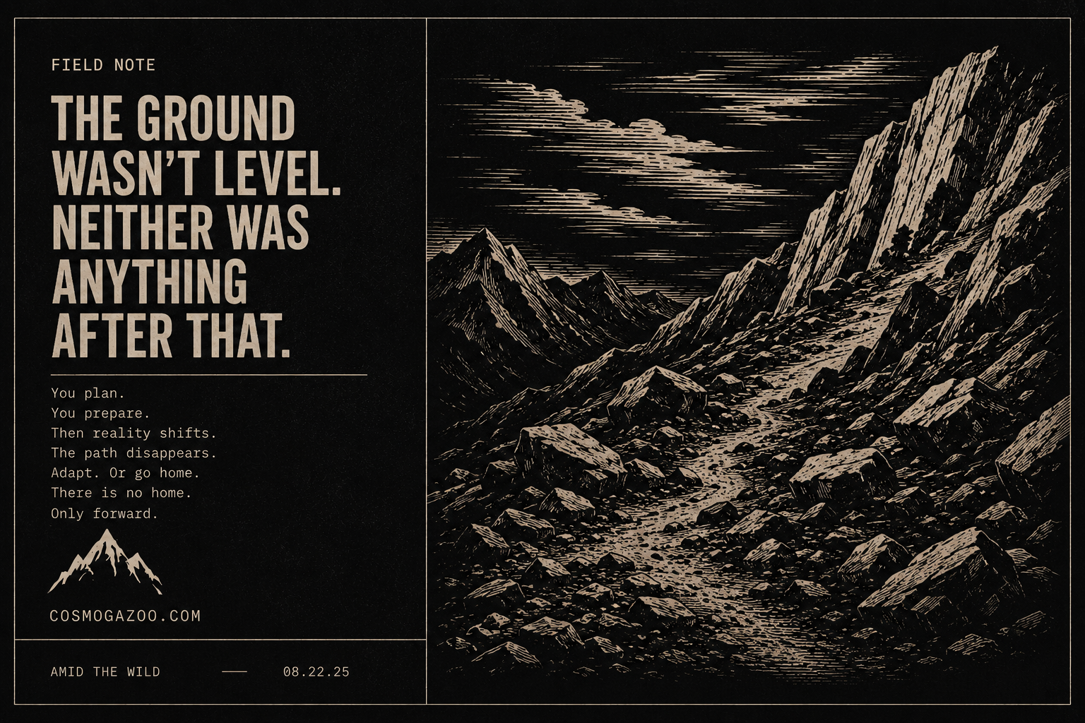 Field Note - The Ground Wasn’t Level