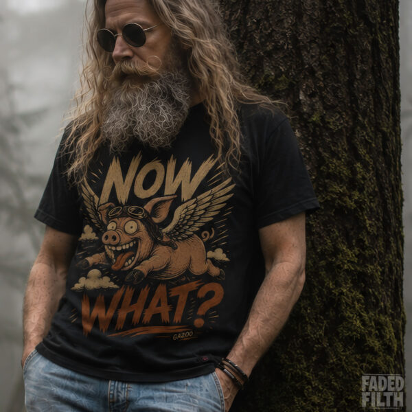 Now What? Flying Pig Unisex T-Shirt Now What? Flying Pig Unisex T-Shirt